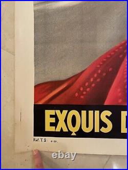 Grande Affiche Ancienne PHOSCAO 1930-1940 Art Déco Chocolat 119X159CM