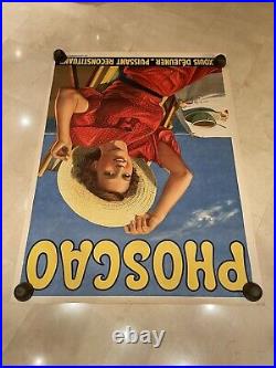 Grande Affiche Ancienne PHOSCAO 1930-1940 Art Déco Chocolat 119X159CM