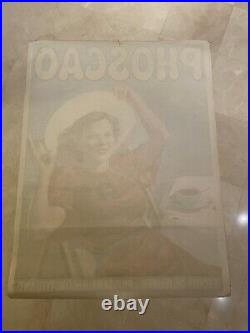 Grande Affiche Ancienne PHOSCAO 1930-1940 Art Déco Chocolat 119X159CM