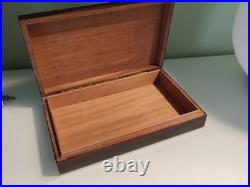 Grande Boîte à cigares en bois de palissandre Style Art Déco