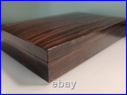 Grande Boîte à cigares en bois de palissandre Style Art Déco