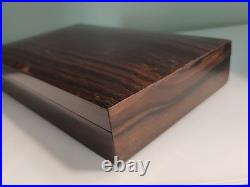 Grande Boîte à cigares en bois de palissandre Style Art Déco
