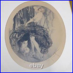Gravure Louis Icart Spitz 1924 signée encadrée art déco rare objet de collection