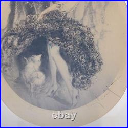 Gravure Louis Icart Spitz 1924 signée encadrée art déco rare objet de collection