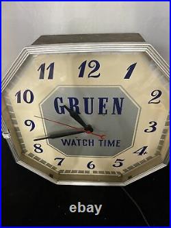 Gruen montres-Art Déco publicité Horloge électrique Watch Time-GC Modèle