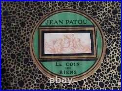 Haute couture rare boite d'accessoires Jean Patou 1920 art déco rare