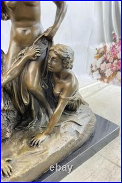 Impressionnant Art Déco Nu Femmes Filles Par Clodion, de Collection Figurines