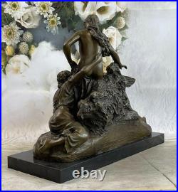 Impressionnant Art Déco Nu Femmes Filles Par Clodion, de Collection Figurines