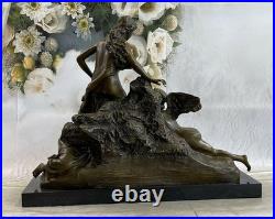 Impressionnant Art Déco Nu Femmes Filles Par Clodion, de Collection Figurines