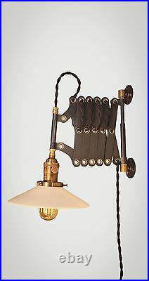 Industrial Lighting-Vintage Ciseaux Lampe-Accordéon appliques lumière-ART DECO