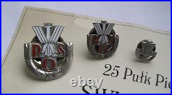 Insigne Badge POS émail igle Art Deco Pologne polonaise polonais Poland
