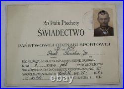 Insigne Badge POS émail igle Art Deco Pologne polonaise polonais Poland