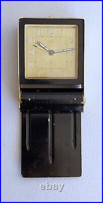 Jaeger Swiss Art Deco pendulette horloge de bureau réveil Ados