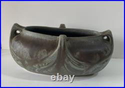 Jardiniere Vase en céramique grès signé DENBAC 1900 Art Nouveau Collection DECO