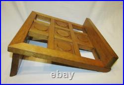 LUTRIN D'EGLISE ANCIEN EN BOIS PRESENTOIR PLIABLE VINTAGE / lectern