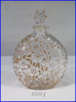 Lalique Le Lys D'orsay Ancien Joli Flacon Parfum En Verre Epoque Art Deco Fleurs
