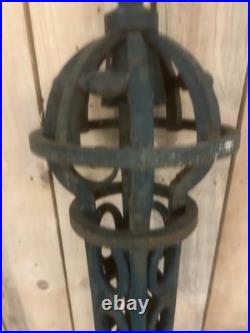 Lampadaire Art Deco Design Moderniste 1940 Pied de Lampe Ferronnerie Ancienne