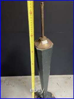 Lampadaire Gainé de Cuir Design Art Deco Vintage Ancien Moderniste