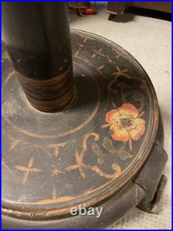 Lampadaire Laque Japonais Japon Art Deco Nouveau XIXeme Napoléon III Lampe