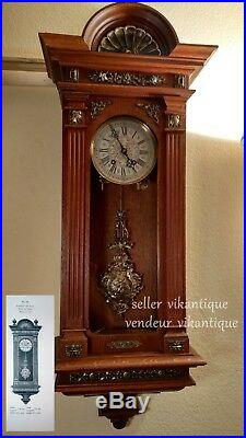 Lenzkirch Antique German Wall Clock Antik Wanduhr Ancienne Horloge Art Déco