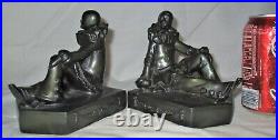 Livre Sculpture Ancienne Art Deco Ronson Amw USA Jester Clown Homme Sculpture