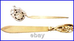 Lot De 2 Coupe Papier Art Deco Nature Et Muguet