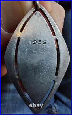 Lot de 2 médailles anciennes Athlétisme 1936 & 1938 Art Déco Rare