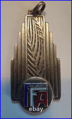 Lot de 2 médailles anciennes Athlétisme 1936 & 1938 Art Déco Rare