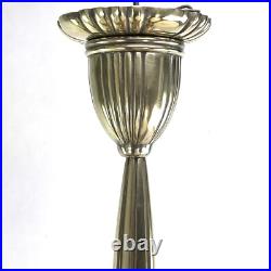 Lustre Hängelampe Petitot ART DECO En ALABASTER Bronze