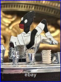 M. I. Austria distributeur à cigarettes Bartender barman Black Americana Art déco