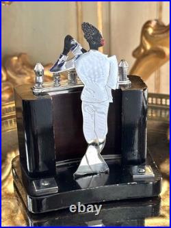 M. I. Austria distributeur à cigarettes Bartender barman Black Americana Art déco