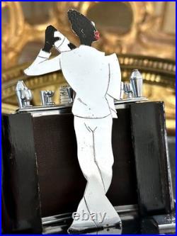 M. I. Austria distributeur à cigarettes Bartender barman Black Americana Art déco