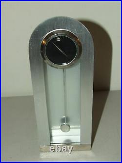 MOVADO Art Deco Musée cadran pendule de bureau Mantel étagère horloge avec boîte d'origine