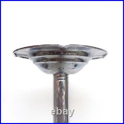 Magnifique Ancien Cendrier Sur Pied Culbuto Chrome Art Deco Moderniste Bauhaus