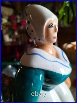 Magnifique Ceramique Art Deco 30 CM Objet Vitrine Collection /capron Cloutier