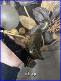 Marty Font Lampe Art Deco Marbre Oie Sculpture 1930 Marty Font Lampe Art Deco Marbre Oie Sculpture 1930