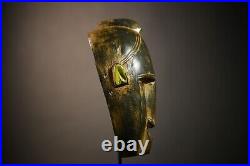 Masque vintage bambara africain fait main ancien art mural déco collection Masque vintage bambara africain fait main ancien art mural déco collection