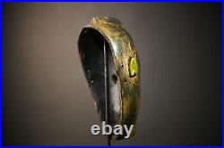 Masque vintage bambara africain fait main ancien art mural déco collection Masque vintage bambara africain fait main ancien art mural déco collection