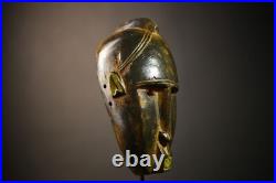 Masque vintage bambara africain fait main ancien art mural déco collection Masque vintage bambara africain fait main ancien art mural déco collection