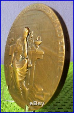 Médaille bronze Centenaire de l' Académie Mèdecine 1820/1920 Art Déco P. RICHER