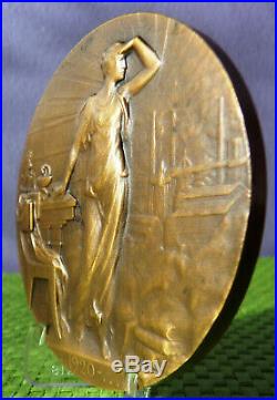 Médaille bronze Centenaire de l' Académie Mèdecine 1820/1920 Art Déco P. RICHER