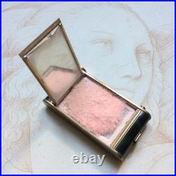 Minaudière Emaillée Ancienne Poudrier Etui Manucure Rouge Lèvre 1930 Art Déco