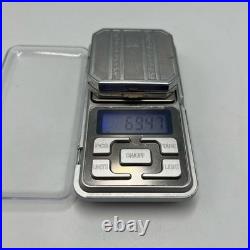 Miroir étui à poudre compact Art Déco vintage ton cuponicol cadeau de collection