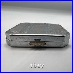 Miroir étui à poudre compact Art Déco vintage ton cuponicol cadeau de collection