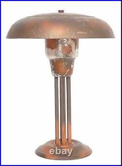 Moderniste Art Déco Aluminium Industrie Regardez Lampe de Table Bureau 1930