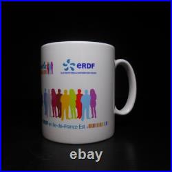 N23.194 tasse mug porcelaine blanc ERDF 2015 Ile France Est art déco collection N23.194 tasse mug porcelaine blanc ERDF 2015 Ile France Est art déco collection