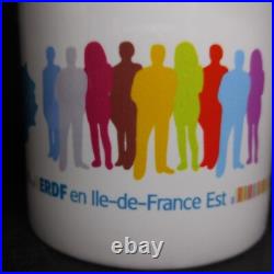 N23.194 tasse mug porcelaine blanc ERDF 2015 Ile France Est art déco collection N23.194 tasse mug porcelaine blanc ERDF 2015 Ile France Est art déco collection
