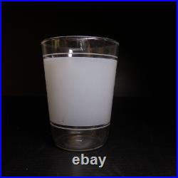 N23.389 art déco table verre collection château Amboise France blanc transparent N23.389 art déco table verre collection château Amboise France blanc transparent