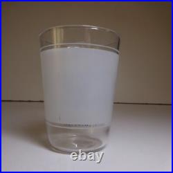 N23.389 art déco table verre collection château Amboise France blanc transparent N23.389 art déco table verre collection château Amboise France blanc transparent
