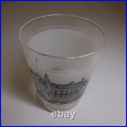 N23.389 art déco table verre collection château Amboise France blanc transparent N23.389 art déco table verre collection château Amboise France blanc transparent